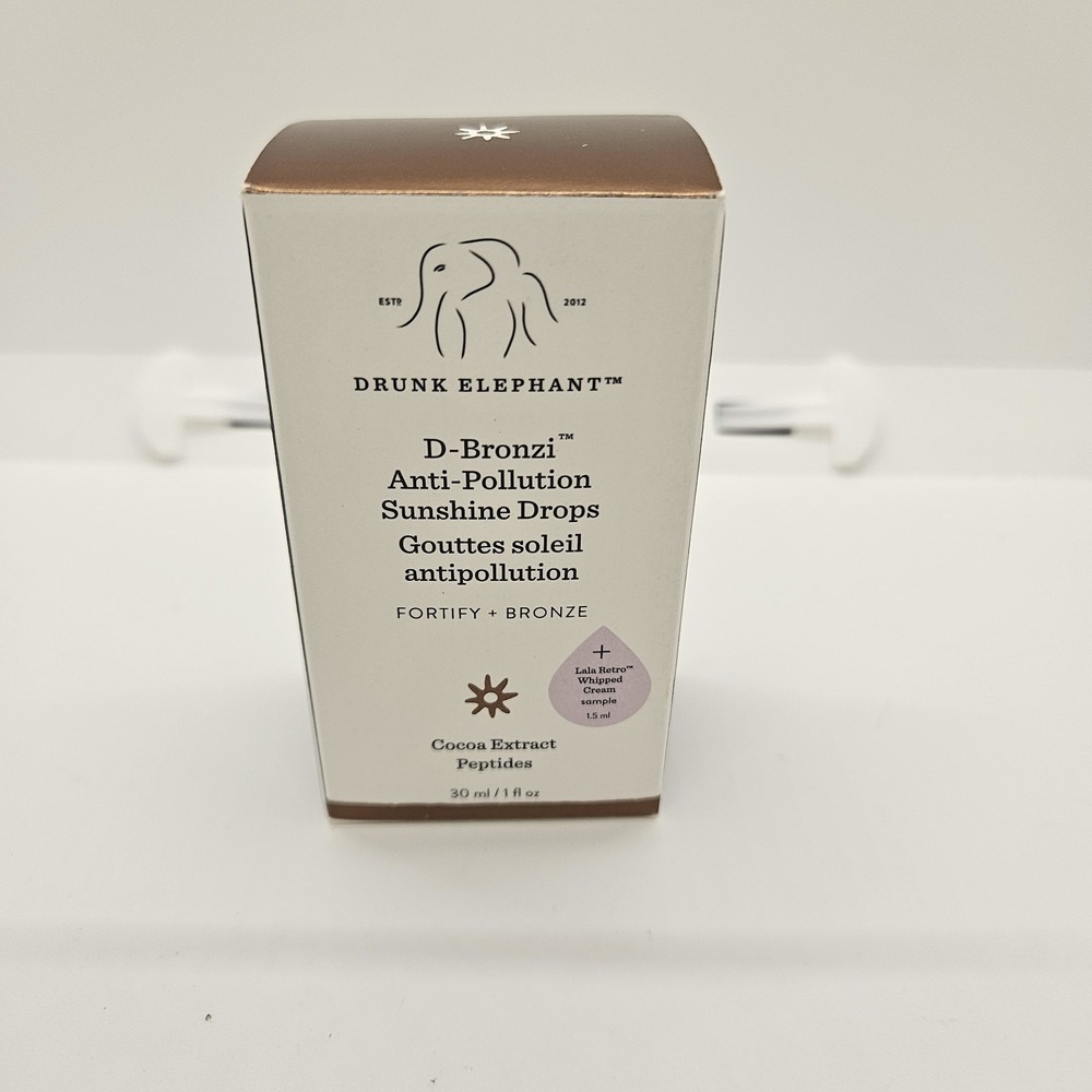 Drunk Elephant D-Bronzi Anti Pollution Sunshine Drops 30ml NIB